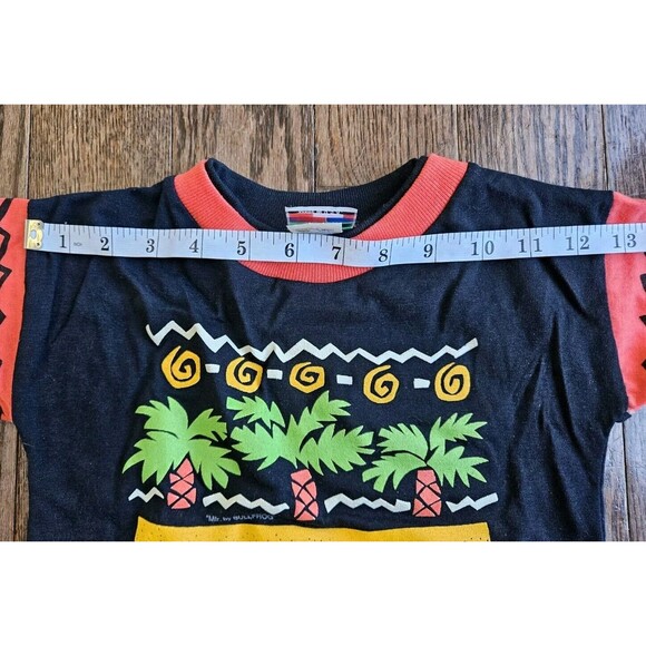 Vtg Bull Frog Surf The Beach 90s Toddler Black T-Shirt Sz 2T NOS New With Tags - Picture 6 of 8